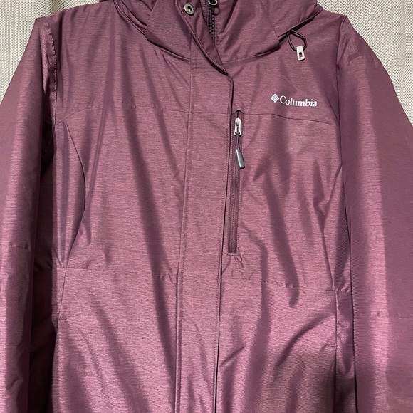 Columbia Womens Big Puffy Thermal Purple Jacket - Picture 4 of 12